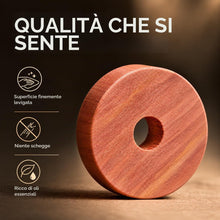 Carica l'immagine nel visualizzatore di Gallery, MAVANTO 30x Legno di Cedro Antitarme per Armadio e Grucce - Anelli di Cedro Naturale Contro Le Tarme dei Vestiti - con C