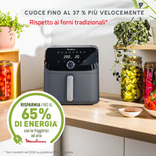 Carica l'immagine nel visualizzatore di Gallery, Moulinex Easy Fry Mega, Friggitrice Aria 7,5L, Grigio, EZ855B