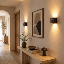 Carica l'immagine nel visualizzatore di Gallery, 2pcs 9W Applique da Parete LED Legno G9 Interno Quercia Scura Luce Fessura