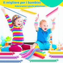 Carica l'immagine nel visualizzatore di Gallery, LATERN 40 Pezzi Fidget Elastici, 20CM Giocattoli Sensoriali a Forma di Dinosauro Noodles Calmanti Stretchy Strings per B
