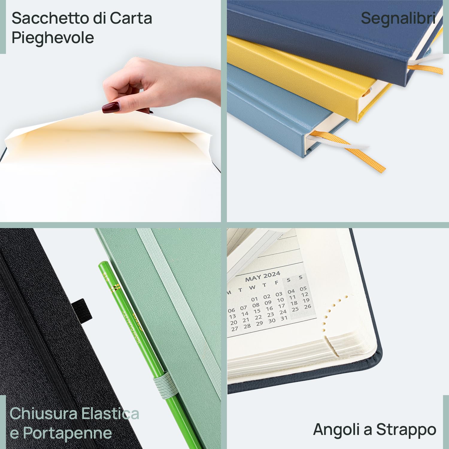 Agenda 2025 POPRUN Settimanale Verticale - A4, Copertina Morbida, Carta 100 GSM, Rosa - Foto 12