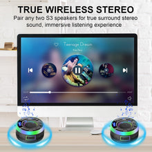 Carica l'immagine nel visualizzatore di Gallery, Cassa Doccia Bluetooth 5.3, Altoparlante Bluetooth IP7 Impermeabile con Ventosa, Shower Speaker Bluetooth con Luce RGB, 8Ore Stereo Cassa Bluetoth Portatile, Chiamata Senza Mani, per Doccia Viaggi