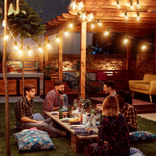 Carica l'immagine nel visualizzatore di Gallery, Luci LED Esterno Collegabili, GlobaLink S14 Catena Luminosa Esterno 31M/102FT con 30 + 2 Lampadine Infrangibili,IP65 Impermeabili Luci Giardino Esterno per Gazebo Balcone Terrazza Partito-Bianco Caldo