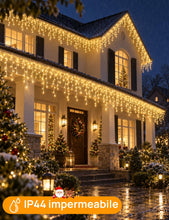 Carica l'immagine nel visualizzatore di Gallery, Tenda Luminosa Natale 20M 560 LED Bianco Caldo Telecomando