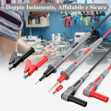 Carica l'immagine nel visualizzatore di Gallery, Proster Kit 23 in 1 Puntali per Multimetro Test Lead Circuito Tensione con Clip Alligatore Sonda Tester Grabber a Molla,