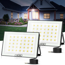Carica l'immagine nel visualizzatore di Gallery, 100W Faretto LED per esterni, 10000LM super luminoso, Faretto per esterni bianco freddo 6500K, impermeabile IP66 per cor