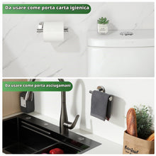 Carica l'immagine nel visualizzatore di Gallery, SAYAYO Porta Carta Igienica Cromo Lucido Porta Rotolo Carta Igienica