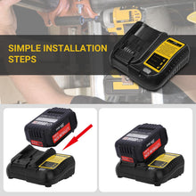 Carica l'immagine nel visualizzatore di Gallery, TOPBATT DCB107 sostituto del caricabatterie per Dewalt 10,8~20V 3A con indicatore LED caricabatterie