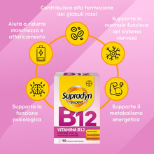 Carica l'immagine nel visualizzatore di Gallery, Supradyn Expert Vitamina B12 1000 µg, Integratore Stanchezza, 90 Compresse