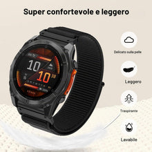 Carica l'immagine nel visualizzatore di Gallery, Cinturino Nylon per Garmin Fenix 9/9 Pro/8/8 Pro 51mm/7X/7X Pro/6X/6X Pro, Cinturino 26mm Quick-fit Nylon per Fenix 5X/5