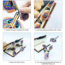 Carica l'immagine nel visualizzatore di Gallery, 30 Giocattoli magici a Farfalla, Biglietto a Forma di Farfalla, Magic Flying Butterfly Card Wind up Butterfly Bambini Re