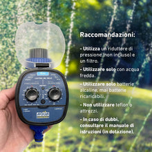 Carica l'immagine nel visualizzatore di Gallery, Aqua Control C4099O Programmatore d'irrigazione da giardino, per tutti i tipi di rubinetti, apertura a 0 bar. Vecchio C4