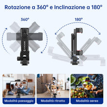 Carica l'immagine nel visualizzatore di Gallery, Syncwire Adattatore Smartphone per Treppiede, Supporto per Cellulare