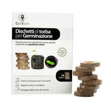 Carica l'immagine nel visualizzatore di Gallery, GebEarth® | Dischetti di Torba per Germinazione | Confezione da 24 pz di Dischetti di Torba | Ideali per Far Germinare T