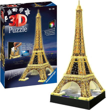Carica l&#39;immagine nel visualizzatore di Gallery, Ravensburger - Puzzle 3D, Tour Eiffel Night Edition con Luce, Parigi, per Adulti e Bambini 10+ Anni, Idea Regalo, 226 Pezzi
