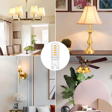 Carica l'immagine nel visualizzatore di Gallery, Lampadine LED G9 5W Equivalente 40W Lampada Alogena, Bianco Caldo 3000K, AC220-240V Non Dimmerabile Nessun Sfarfallio G9