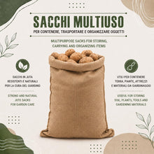 Carica l'immagine nel visualizzatore di Gallery, IPEA Sacchi in Juta di Grandi Dimensioni – 80 x 50 cm – 5 PEZZI – Sacco in Tessuto Vera Iuta per Fai da Te, Arredamento,