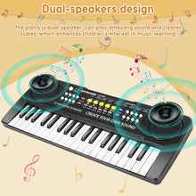 Carica l'immagine nel visualizzatore di Gallery, Pianola Tastiera Bambini, Tastiera Elettronica Portatile 37 Tasti con Micro