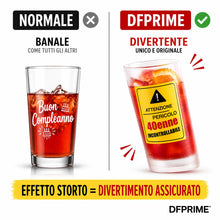 Carica l'immagine nel visualizzatore di Gallery, DFPRIME Bicchiere Ubriaco 40 Anni - Regalo 40 Anni Uomo Donna Divertente - Gadget Compleanno 40 Anni Originale - Bicchie