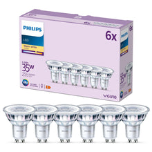 Carica l'immagine nel visualizzatore di Gallery, Philips Faretto LED GU10, Confezione da 6