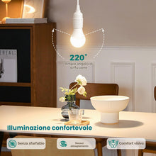 Carica l'immagine nel visualizzatore di Gallery, DiCUNO Lampadina LED B22 A60, 9W Equiv. 60W, 2700K, 806lm, 2 Pezzi