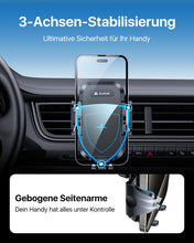 Carica l'immagine nel visualizzatore di Gallery, Supporto per cellulare Andobil per auto, staffa di ventilazione aggiornata con 2 clip di ventilazione, supporto universale per smartphone per veicoli con rotazione a 360° per iPhone 11 11 Pro Samsung Galaxy Note10 Huawei LG ecc., nero opaco