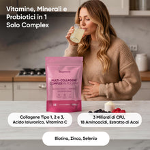 Carica l'immagine nel visualizzatore di Gallery, Multi-Collagene Idrolizzato in Polvere 450g, Tipo 1 2 3 con Biotina e Zinco