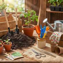 Carica l'immagine nel visualizzatore di Gallery, Kit Strumenti Giardinaggio Mini 12 Pezzi per Bonsai, Piante Grasse, Pianta in Vaso, Include Attrezzi Forbici, Rastrellin