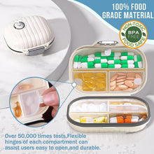 Carica l'immagine nel visualizzatore di Gallery, 2 Pz Porta Medicine da Viaggio Con Etichette Adesive丨Per Pillole, Stoccaggio, classificazione ecc