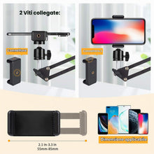 Carica l'immagine nel visualizzatore di Gallery, TARION Supporto Cellulare da Scrivania Braccio Flessibile Video dall'Alto