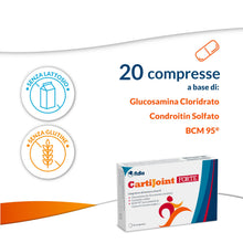 Carica l'immagine nel visualizzatore di Gallery, Fidia Farmaceutici CartiJoint FORTE - 20 Compresse, Integratore Alimentare per il Benessere delle Articolazioni, Senza G