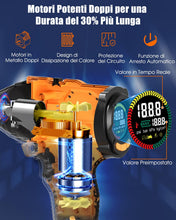 Carica l'immagine nel visualizzatore di Gallery, AUTDER Compressore d'Aria Portatile, Gonfiatore Senza Fili 180 PSI con Due Fonti di Alimentazione, Batteria 21V / 12V DC, Manometro Digitale, Spegnimento Automatico, Perfetto per Viaggi (Giallo Nero)