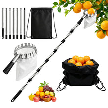 Carica l'immagine nel visualizzatore di Gallery, 2.8M Raccogli Frutta Telescopico, Raccoglitore di Mele, Attrezzo Raccogli Frutta in Acciaio Inox, Raccoglifrutta Regolab