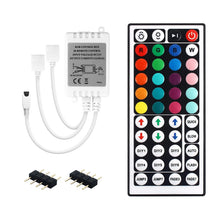 Carica l'immagine nel visualizzatore di Gallery, Dual Outputs 44 Tasti Luci LED Telecomando 4 Pin 2 Porte RGB Controller Box Telecomando IR Wireless per 3528 5050 Strisc