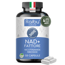 Carica l'immagine nel visualizzatore di Gallery, NAD+ Integratore - 300 mg di Nicotinamide Riboside per capsula, Fornitura 4 Mesi - NAD Booster - Energia e Riduzione del
