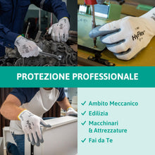 Carica l'immagine nel visualizzatore di Gallery, Ansell HyFlex 11-800 Guanti da Lavoro Professionali, Rivestimento in Nitrile Resistente all'Abrasione, Protezione Profes