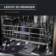 Carica l'immagine nel visualizzatore di Gallery, Spazzola elettrica senza fili, spazzola elettrica per barbecue, testina in acciaio inox max 350 giri/min, angolo regolab