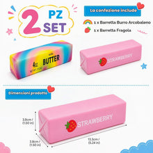 Carica l'immagine nel visualizzatore di Gallery, 2 Pezzi Butter Squishy,Giocattolo da Spremere Antistress Squishy Burro