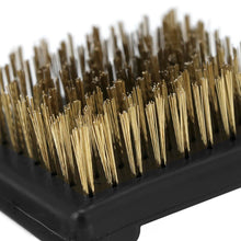 Carica l'immagine nel visualizzatore di Gallery, QWORK® Set di 3 spazzole per griglia - setole in ottone e raschietto in acciaio inossidabile - per la pulizia di barbecu
