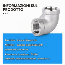Carica l'immagine nel visualizzatore di Gallery, ERGAOBOY 5 pezzi 304 connettori a gomito in acciaio inossidabile da 90 gradi, raccordi per tubi BSP femmina da 1/2 "x 1/