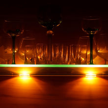 Carica l'immagine nel visualizzatore di Gallery, B.K.Licht Set illuminazione LED per ripiani in vetro, 4 Clip LED RGB, Illuminazione vetrinette, incl. telecomando RGB co