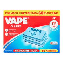 Carica l'immagine nel visualizzatore di Gallery, Vape, 60 Piastrine Classic, Protegge dalle Zanzare Comuni e Tigre, 12 Ore di Protezione in Ambienti chiusi e all'Aperto per Ogni Singola Piastrina