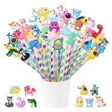 Carica l&#39;immagine nel visualizzatore di Gallery, 32 Pezzi Gadget Compleanno Bambini Matite per Bambini Matite Colorate con Topper Animali Regalini Compleanno Fine Festa Gadget Natale (32)