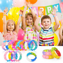 Carica l'immagine nel visualizzatore di Gallery, Coicok 30 Pezzi Regolabile Bracciale in Silicone, Gadget Compleanno Bambini, Regalini Fine Festa Compleanno, Giocattoli 