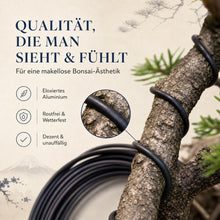 Carica l'immagine nel visualizzatore di Gallery, HAPPY SEED 10 m Filo per Bonsai in Alluminio anodizzato, Nero - Essenziale per Ottenere la Forma Desiderata del Bonsai -