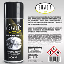 Carica l'immagine nel visualizzatore di Gallery, ENJOY TECH - Silicone Spray Lubrificante Professionale, Protezione Anticorrosione e Impermeabile, Riduce l'Atrito e Asci