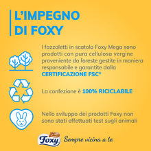 Carica l'immagine nel visualizzatore di Gallery, Foxy Mega | Fazzoletti in scatola | 8 Box da 200 fazzoletti 2 veli | 4 colori assortiti | Carta 100% certificata FSC® | 