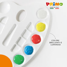 Carica l&#39;immagine nel visualizzatore di Gallery, PRIMO - Tempere Lavabili per Bambini, 6 Colori per Bambini +3 Anni da 1L con Dosatore, Colori a Tempera per Dipingere Carta Stoffa Vetro, Pittura, Cartoleria, Lavoretti Creativi e Materiale Scolastico
