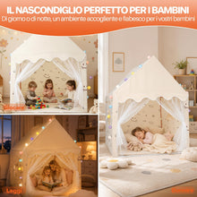 Carica l'immagine nel visualizzatore di Gallery, FUNYKICH Tenda da Gioco Bambini 120x100x130cm con Luci LED
