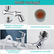 Carica l'immagine nel visualizzatore di Gallery, Rubinetto Rotante 1080 Gradi Prolunga Allungabile con Rotazione 360